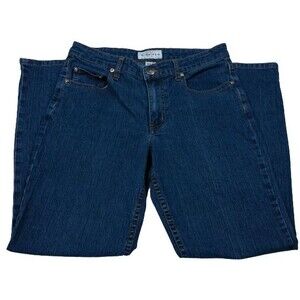 RY Diverso Womens Size 8P Jeans Denim Blue Rhinestone Mid Rise Straight Leg